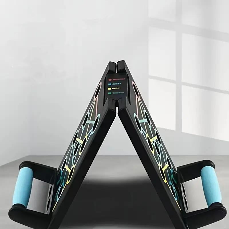 Transform Your Workout with the 14-in-1 Foldable Push-Up Board - Perfect for Home & Gym Muscle Training!