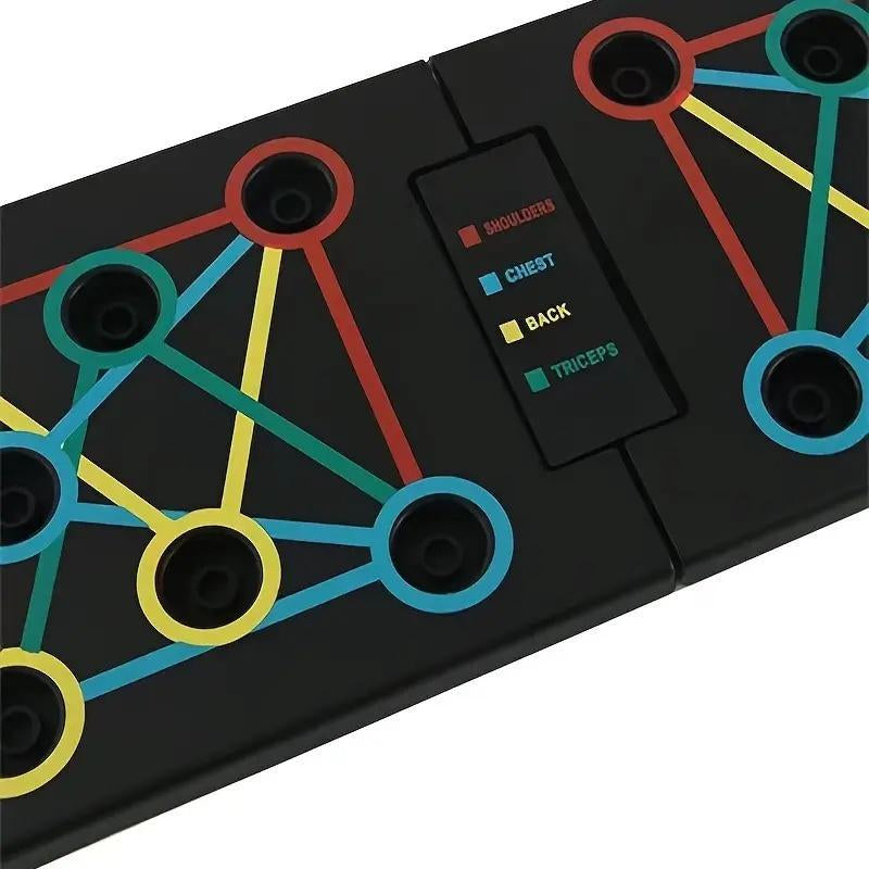 Transform Your Workout with the 14-in-1 Foldable Push-Up Board - Perfect for Home & Gym Muscle Training!